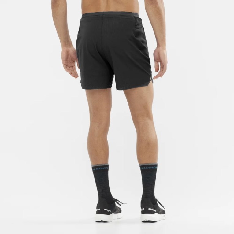 Black Salomon Sense Aero 5'' Men's Shorts | PH 43652C